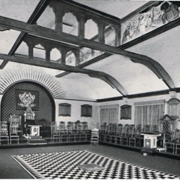 Lodge of King Solomon's Temple lodge room, Hunter St, 1912